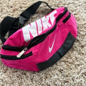 Nike Fuchsia and Black Belt Bag